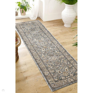 Raja Traditional Grey Runner-Melrose-Rug Love - The Most Loved Rug Store